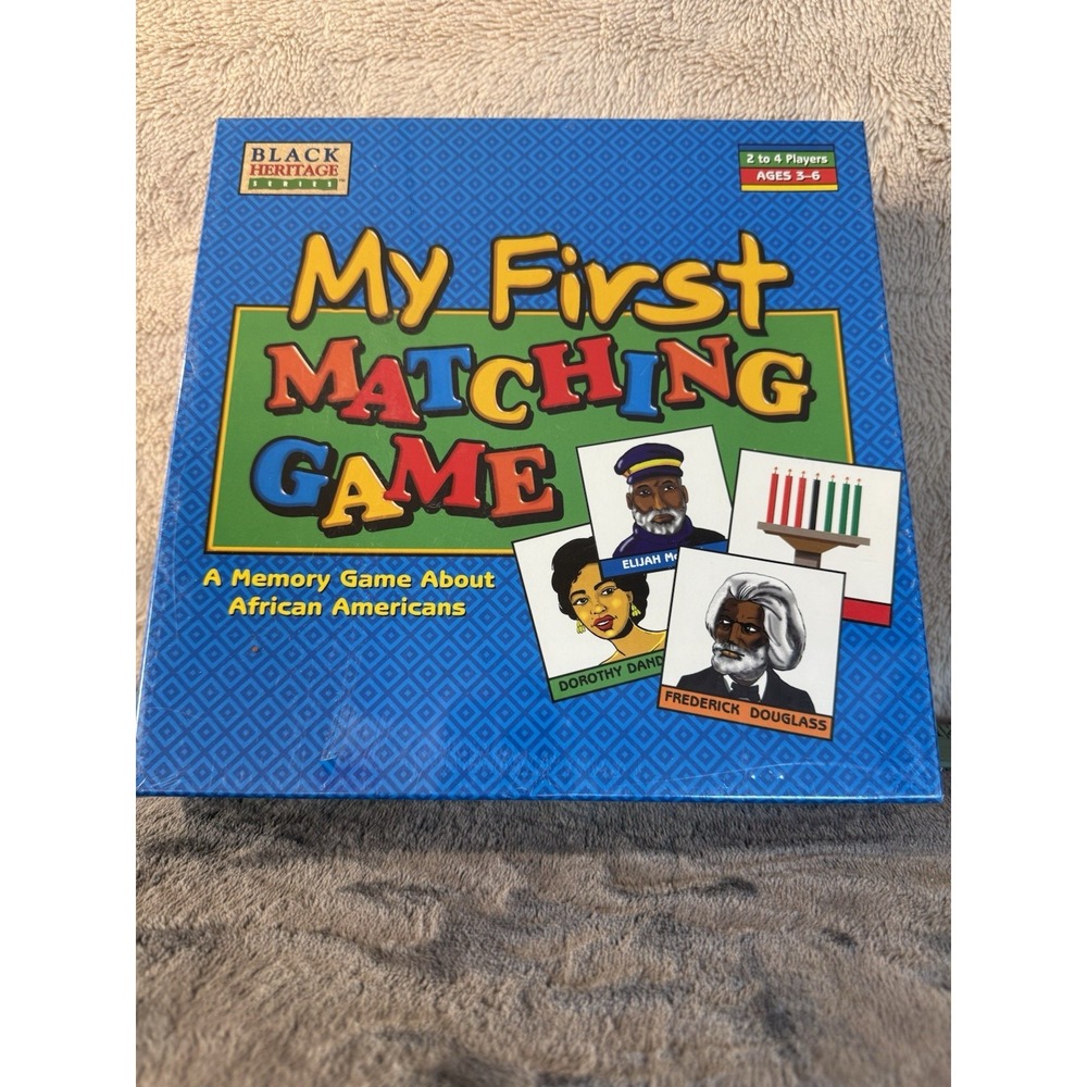 Black Heritage My First Matching Game African American Memory Game New‎